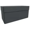 Image de JardiniÃ¨re Rectangulaire Carel Gris Anthracite 78 X 39 X 39 Cm - 63 L - Eda
