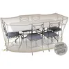 Image de Housse De Protection Cover Air Pour Table Rectangulaire + 8 Chaises - 240 X 130 X 70 Cm