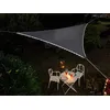 Image de Voile D'ombrage Triangulaire Leds Solaires 3,6 X 3,6 X 3,6 M Ardoise