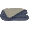Image de Couette Sans Housse Lavable Zelesta Easybed - Bleu & Mastic - 140x200 Cm