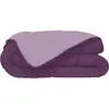 Image de Couette Microfibre 400g/MÂ² Calgary Prune & Parme 240x260cm