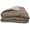 Image de Couette Chaude Microfibre 400 Gr/MÂ² Calgary Taupe & Lin 200x200cm