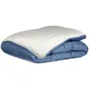 Image de Couette Sans Housse Lavable Zelesta Easybed - Bleu & Mastic - 200x200 Cm
