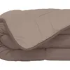 Image de Couette D'Ã©tÃ© En Microfibre Bicolore Polyester/Microfibre Taupe