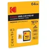 Image de - Carte mémoire flash (adaptateur microSDXC vers SD inclus(e)) - 64 Go - UHS Class 1 / Class10 - 580x - microSDXC UHS-I en occasion ou reconditionné