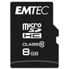 Image de EMTEC Classic - Carte mÃ©moire flash (adaptateur SD inclus(e)) - 8 Go - Class 10 - micro SDHC