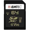 Image de EMTEC V90 Ultra Pro - Carte mÃ©moire flash - 64 Go - Video Class V90 / UHS-II U3 - SDXC UHS-II