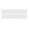 Image de Grille ventilation rectangle extra-plate L : 254 x 110 mm - blanc