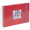 Image de Album Photo 50 pages blanches - Spirales - 23 x 16 cm French'Class Rouge