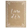 Image de Exacompta Livre D'or Kraft Vertical 27 X 22 Cm Tranche Or Titre Lettres DorÃ©es - 100 Pages