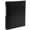 Image de Classeur 4 Anneaux Polypropylene D25mm Noir + Porte Etiquette