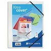 Image de Exacompta Chemise Personnalisable 1 Face Ã Ãlastique Polypro Kreacover Coloris Blanc Transparent