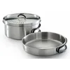 Image de Campingaz Topf-Set Trekking Kit 3-Teilig Edelstahl 1 Topf+ 1 Deckel+ 1 Ensembles De Couverts Pour Le Camping Acier Inoxydable