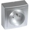 Image de Prise DEBFLEX 'Blok' 2P+T 16 ampÃ¨res alu