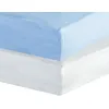 Image de Lot De 2 Draps Housse Blanc Bleu 60x120 Cm - Babycalin