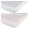 Image de Lot De 2 Draps Housse Blanc / Ãcru 60x120 Cm - Babycalin