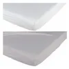 Image de Lot De 2 Draps Housse Blanc Gris 60x120 Cm - Babycalin