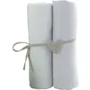 Image de Babycalin 2 Draps Housse BÃ©bÃ© Blanc Blanc 70 X 140 Cm Jersey 130gr/MÂ²