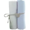 Image de Babycalin 2 Draps Housse BÃ©bÃ© Blanc Ciel 70 X 140 Cm Jersey 130gr/MÂ²