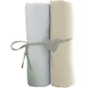 Image de Babycalin 2 Draps Housse BÃ©bÃ© Blanc Ecru 70 X 140 Cm Jersey 130gr/MÂ²