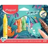 Image de Crayons De Cire - Coloriage - Enfant DÃ¨s 1 An - Corps Large - 12 Couleurs - Maped Jungle Fever
