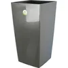 Image de Riviera Pot De Fleurs Nuance -CarrÃ© - 29 X 29 X H 52 Cm - 32.6 L - Gris PailletÃ©