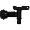 Image de BouttÃ© 2180354 RCPR Robinet de cuve plastique PEHD 1/4 tour Nez automatique Noir
