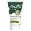 Image de Juvaflorine Masque Visage 2 en 1 à l'Argile Verte Purifiante et Exfoliante 70 g