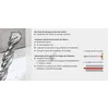Image de Lot de 1 foret Ã  bÃ©ton 2 taillants S4L SDS-plus Ã 6,5 L 410 mm BOSCH 2608597780
