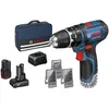 Image de Bosch Perceuses-visseuses Ã  percussion sans fil GSB 12V-15, avec 1 x 4.0 Ah, 1 x 2.0 Ah Li-Ion batterie - 06019B690G