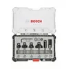 Image de Bosch Kit de 6 fraises Ã  araser et de bordage Ã  queue de 6 mm - 2607017468