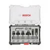 Image de Bosch Kit de 6 fraises Ã  araser et de bordage Ã  queue de 8 mm - 2607017469