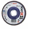 Image de Disque Ã  lamelles pour mÃ©tal 125 mm Ã  moyeu plat - grain 80 - X-lock BOSCH