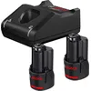 Image de Pack de 2 Batteries GBA 12V 3.0Ah + Chargeur BOSCH GAL 12V-40 Professional