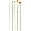 Image de Pinceau long Synthétique 5 pcs Assortiment