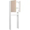 Image de EKIPA Entourage WC - DÃ©cor Chene Jackson et blanc - L 64 x P 22 x 185 cm - VERSO