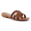 Image de Les Tropeziennes - Mules Pour Femme En Cuir Damia - Marron - 40