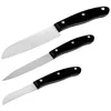 Image de Nirosta 9920050 Couteau Santoku, Couteau Office, Couteau Ã LÃ©gumes, Acier Inoxydable, Noir, 20, 22 Et 26 Cm