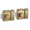 Image de Double verrou de securitÃ© 2 verrous pour porte Cylindre 45 mm 4 clÃ©s Bricard