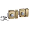 Image de 2 verrous s'entrouvrants Bricard Alpha ? bouton et cylindre 30 mm