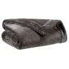 Image de Plaid En Polyester Asphalte 150 X 200
