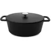 Image de Cocotte en fonte d'aluminium noire diam.20cm + couvercle