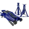 Image de Pack Levage Michelin : 1 Cric Hydraulique Roulant 1,8t + 2 Chandelles Fixes 2t