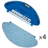 Image de Lingette microfibre par 4 + support ZR690002 pour Aspirateur robot ROWENTA SMART FORCE ESSENTIAL, X PLORER SERIE 20, X PLORER SERIE 40, X PLORER SERIE 45