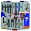 Image de Tarauds X6 DIN 352 HSS GUN TIVOLY + 6 FiliÃ¨res HSS + 4 accessoires M3 Ã  M10 + 6 Forets mÃ©taux HSS Cobalt Mallette 23 PCS
