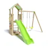 Image de Trigano Aire De Jeux Smart-Xperience - Plate-Forme Et Mur D'escalade + Toboggan + 2 BalanÃ§oires