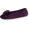Image de Chaussons Isotoner  Chaussons ballerines Femme Noeud Aubergine P26456341