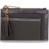 Image de Portefeuille Isotoner  Porte-cartes Femme zippé Gris P28610096
