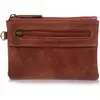 Image de Porte-monnaie Isotoner  Porte-monnaie Homme zippé Camel P28934299
