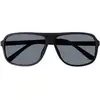 Image de Lunettes de soleil Isotoner  Lunettes de soleil mixte Rectangulaire Noir P26021678
